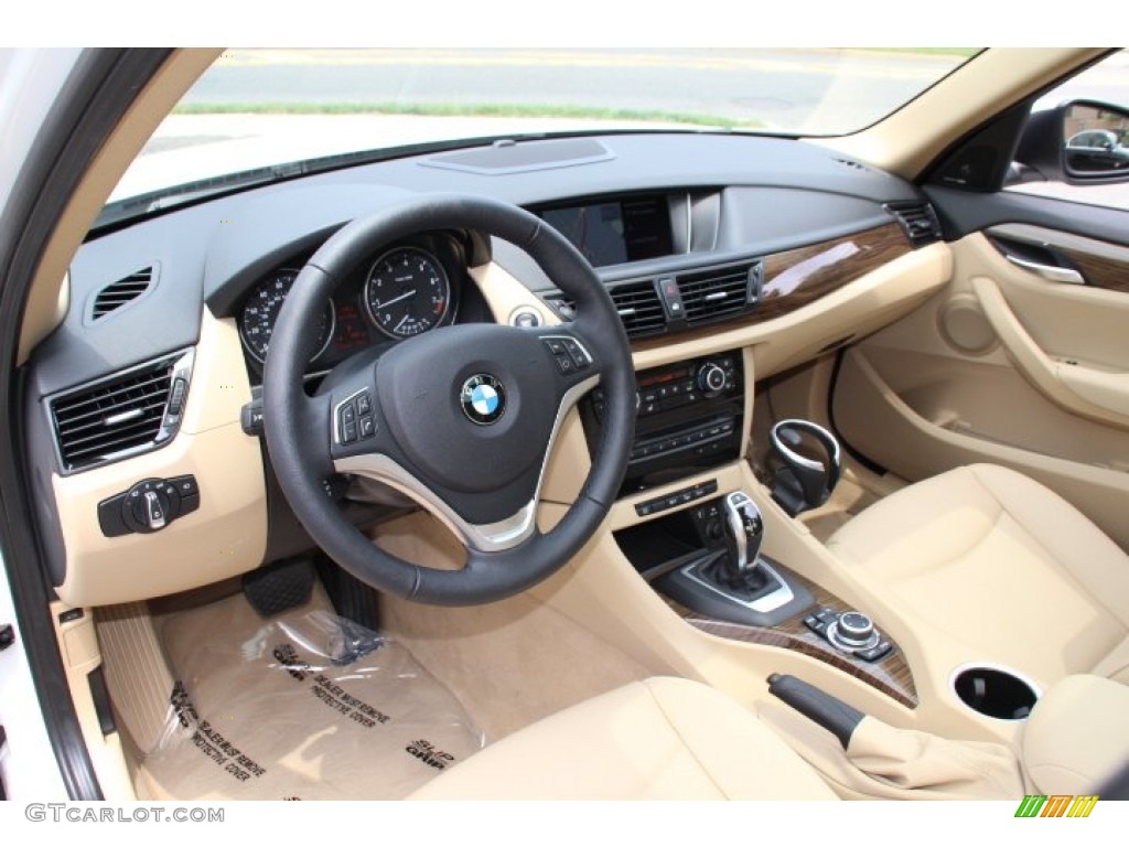Sand Beige Interior 2014 BMW X1 xDrive28i Photo #94335072