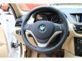 Sand Beige 2014 BMW X1 xDrive28i Steering Wheel