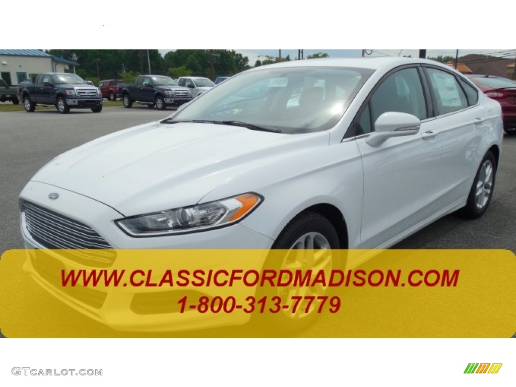 White Platinum Ford Fusion