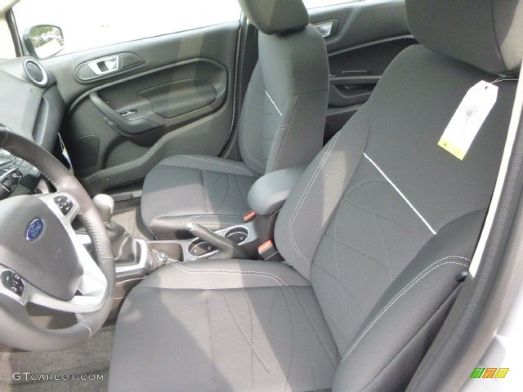 2014 Fiesta SE Sedan - Ingot Silver / Charcoal Black photo #8