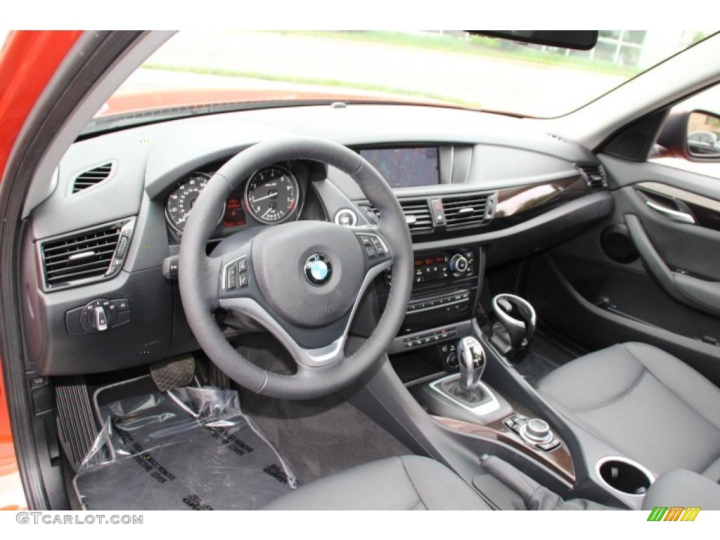 Black Interior 2014 BMW X1 xDrive28i Photo #94335843