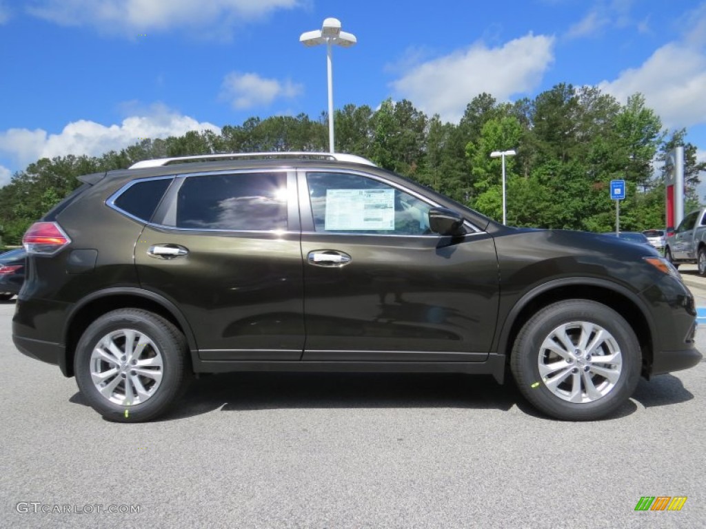 Midnight Jade 2014 Nissan Rogue SV Exterior Photo #94338435