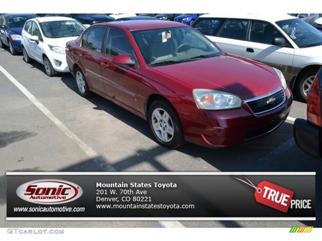 2006 Malibu LT Sedan - Sport Red Metallic / Cashmere Beige photo #1