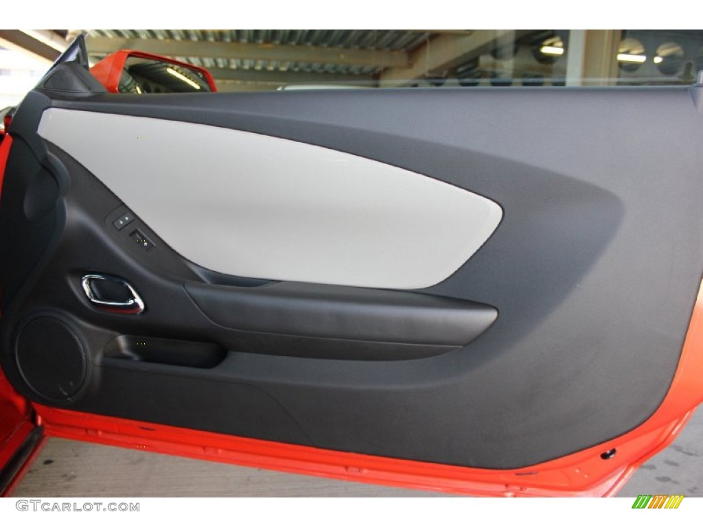 2012 Camaro LS Coupe - Inferno Orange Metallic / Black photo #32