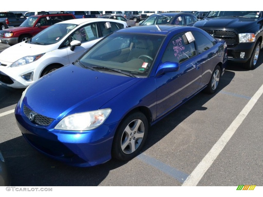 Fiji Blue Pearl 2004 Honda Civic EX Coupe Exterior Photo #94339332