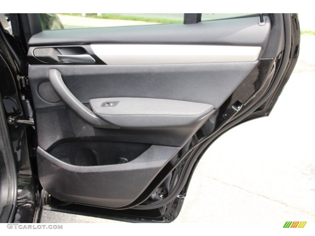 2014 BMW X3 xDrive28i Black Door Panel Photo #94339344
