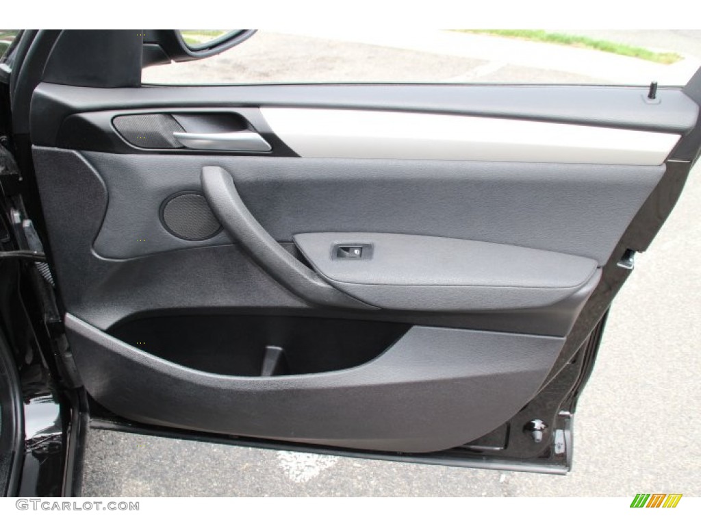 2014 BMW X3 xDrive28i Black Door Panel Photo #94339383
