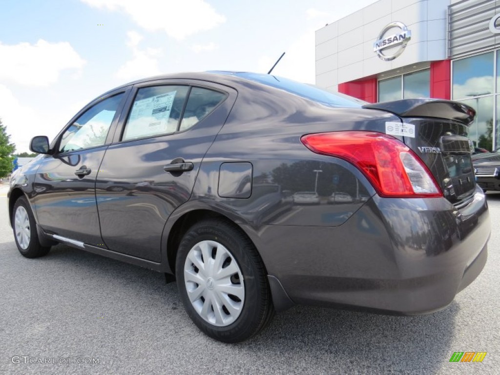 2015 Versa 1.6 S Plus Sedan - Amethyst Gray / Charcoal photo #3