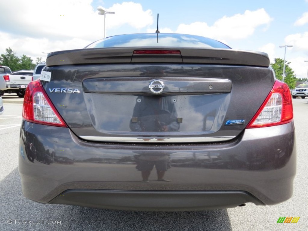 2015 Versa 1.6 S Plus Sedan - Amethyst Gray / Charcoal photo #4
