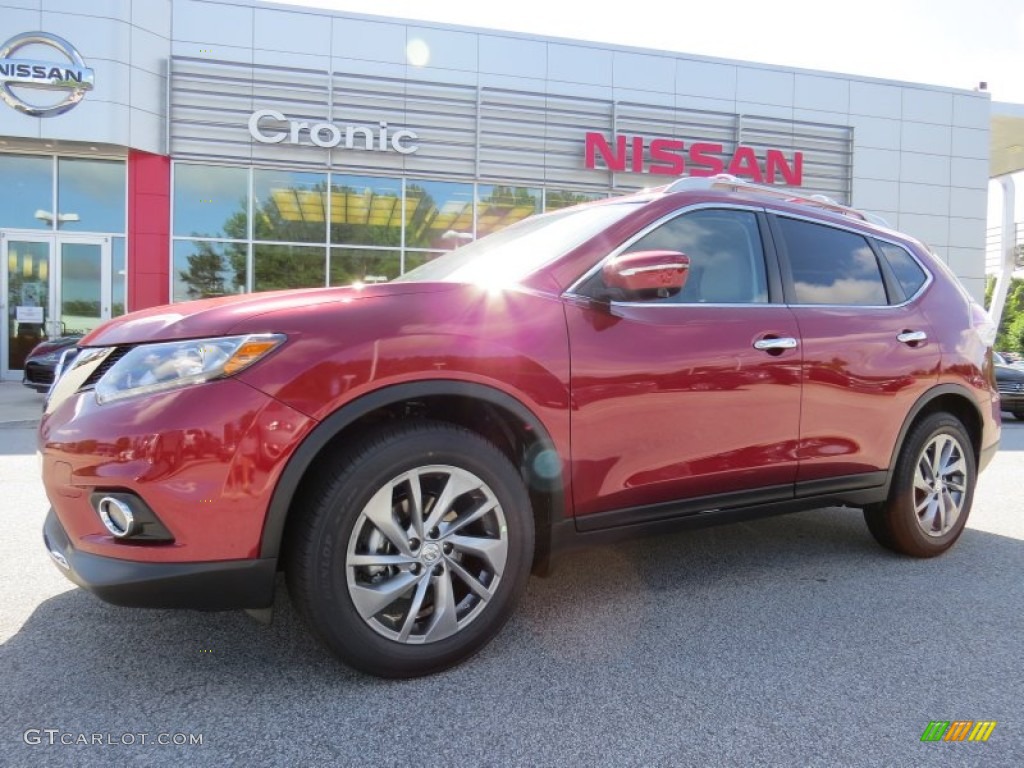 2014 Rogue SL - Cayenne Red / Almond photo #1
