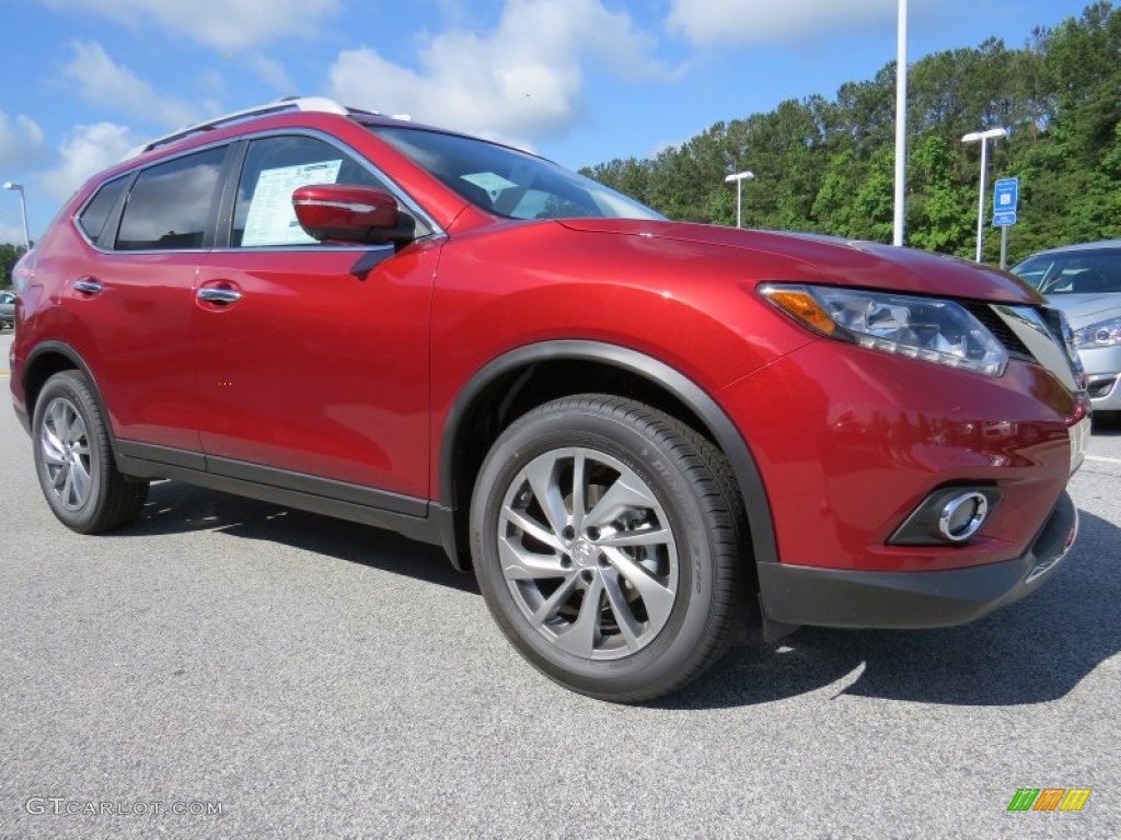 2014 Rogue SL - Cayenne Red / Almond photo #7