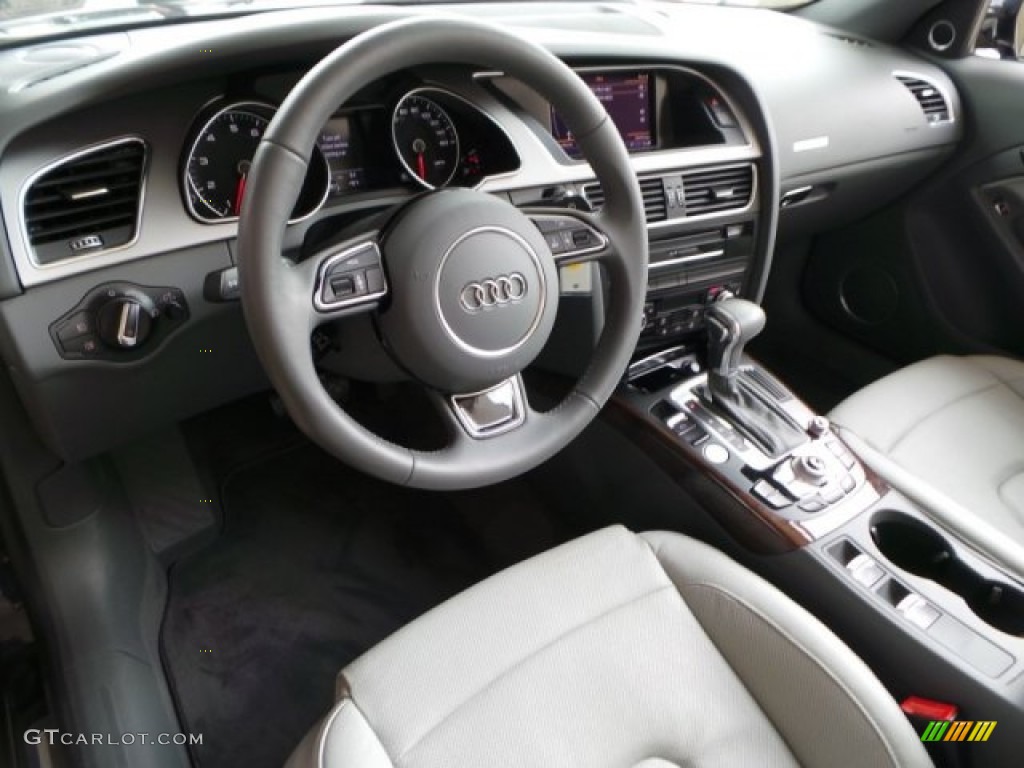 Titanium Grey/Steel Grey Interior 2013 Audi A5 2.0T Cabriolet Photo #94346337