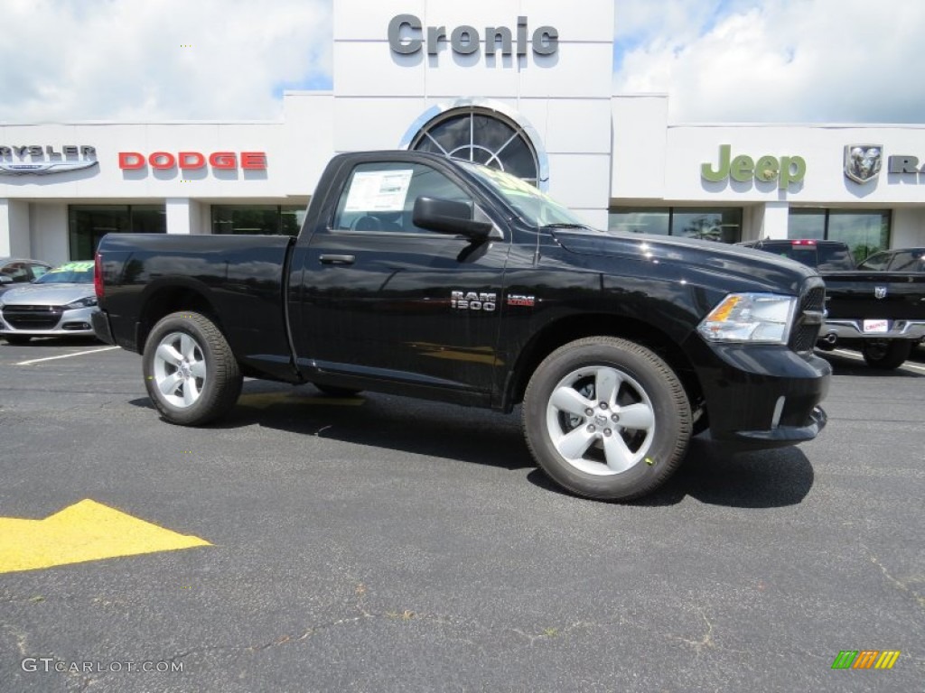 2014 1500 Express Regular Cab - Black / Black/Diesel Gray photo #1