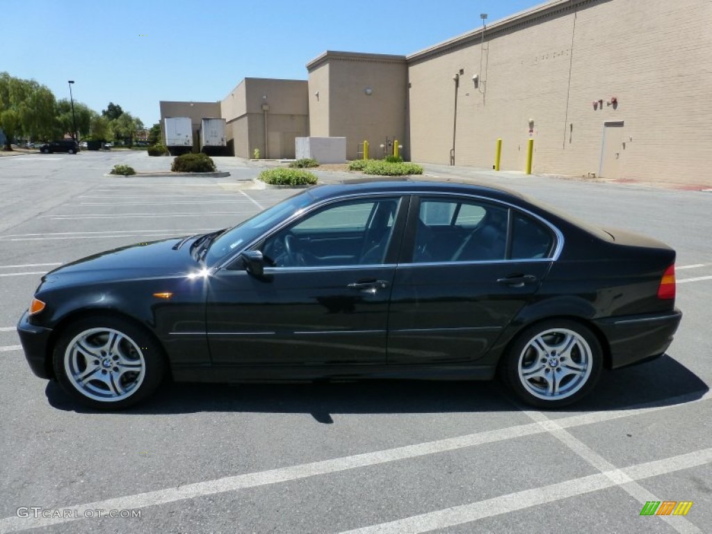 2003 3 Series 330i Sedan - Black Sapphire Metallic / Black photo #2