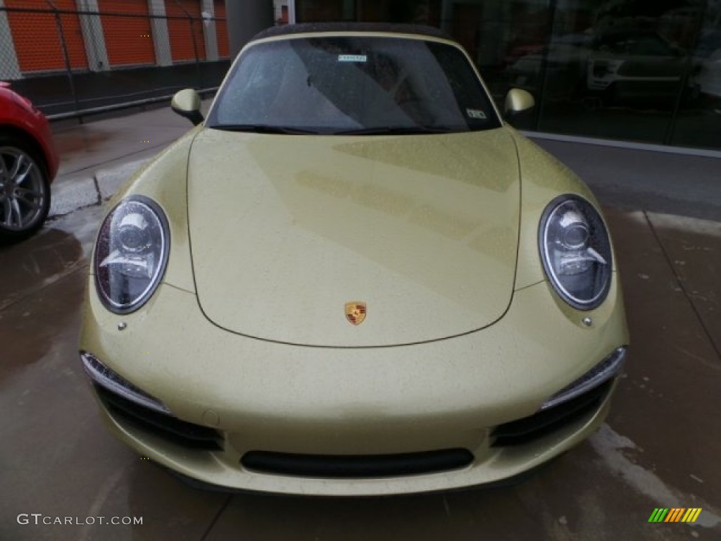 Lime Gold Metallic 2014 Porsche 911 Carrera S Cabriolet Exterior Photo #94347708