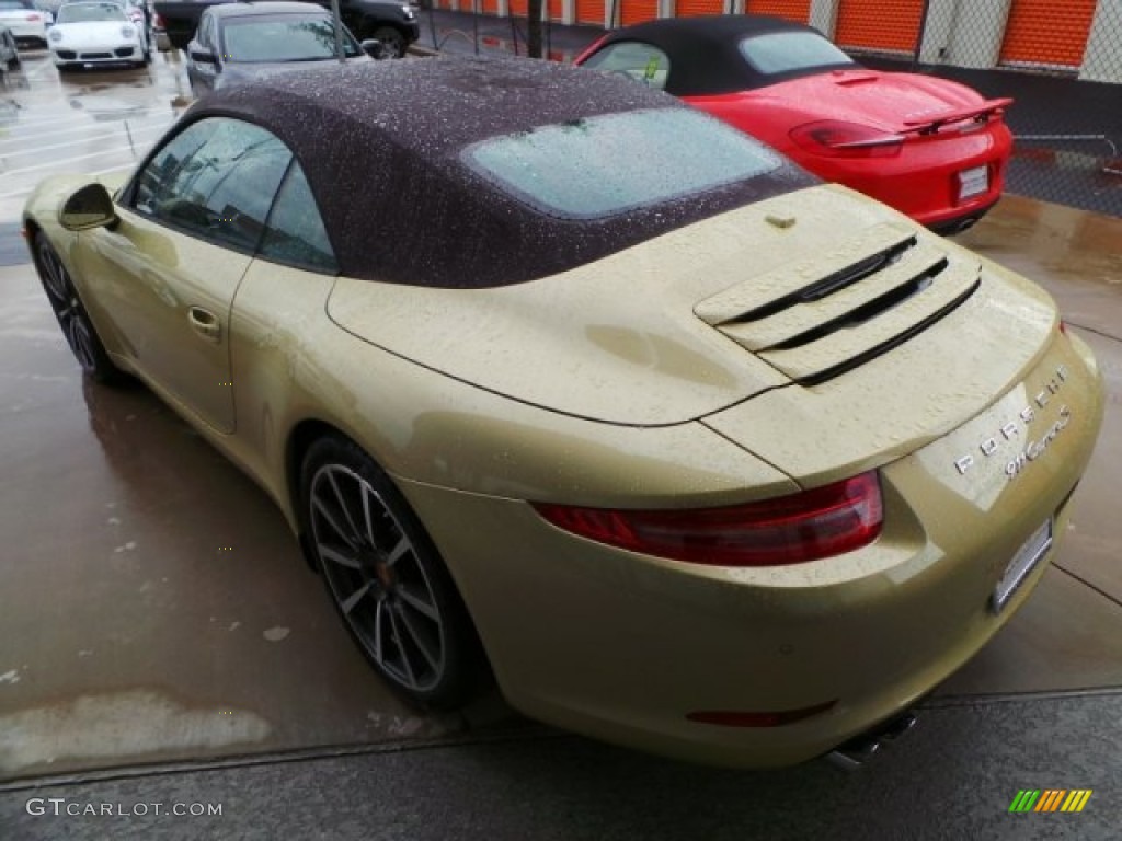 Lime Gold Metallic 2014 Porsche 911 Carrera S Cabriolet Exterior Photo #94347766