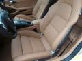 2014 Porsche 911 Espresso/Cognac Natural Leather Interior Front Seat Photo