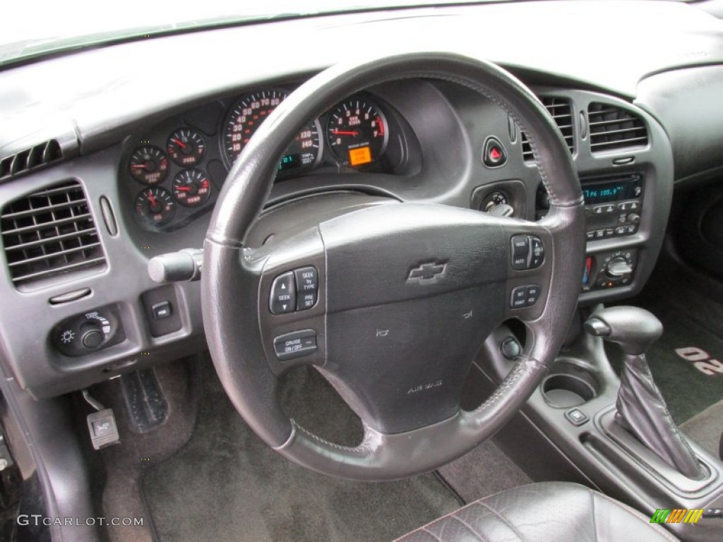 2005 Chevrolet Monte Carlo Supercharged SS Tony Stewart Signature Series Ebony Steering Wheel Photo #94351545