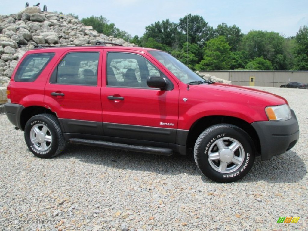 2001 Escape XLS V6 4WD - Bright Red Metallic / Medium Graphite Grey photo #27