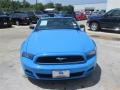 2013 Grabber Blue Ford Mustang V6 Convertible  photo #1