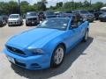 2013 Grabber Blue Ford Mustang V6 Convertible  photo #2