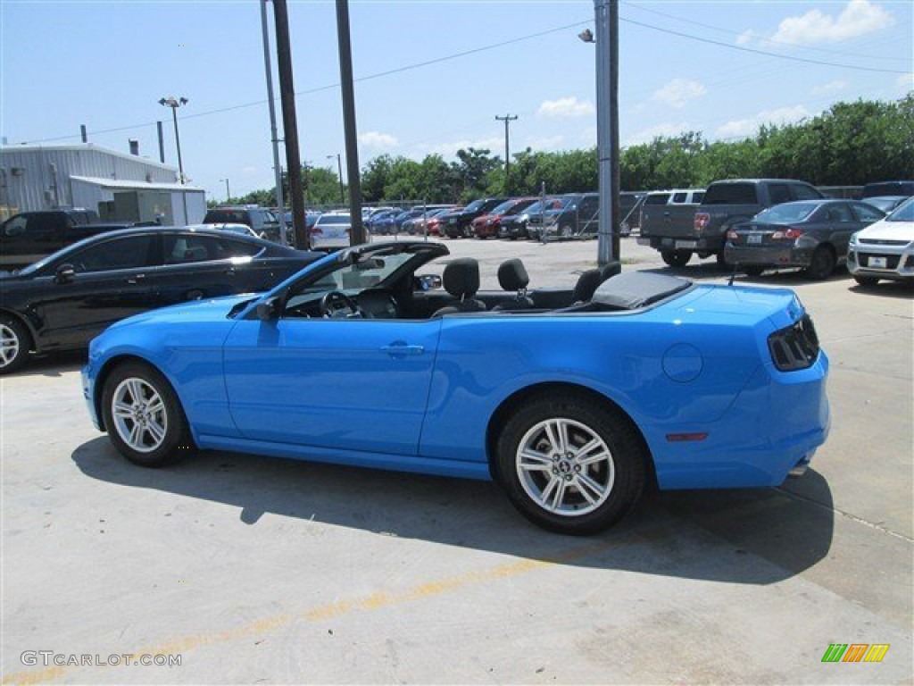 2013 Mustang V6 Convertible - Grabber Blue / Charcoal Black photo #5