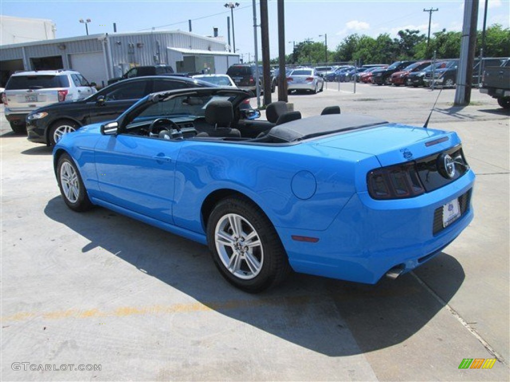 2013 Mustang V6 Convertible - Grabber Blue / Charcoal Black photo #6