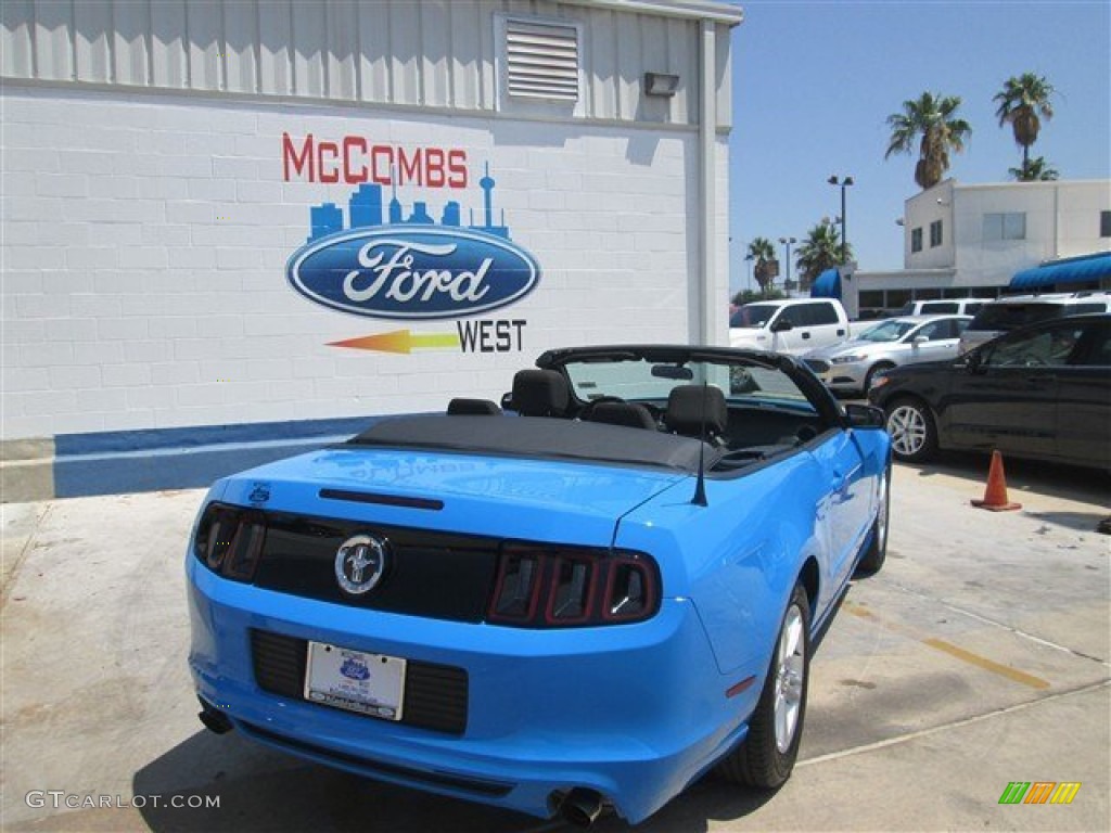 2013 Mustang V6 Convertible - Grabber Blue / Charcoal Black photo #9