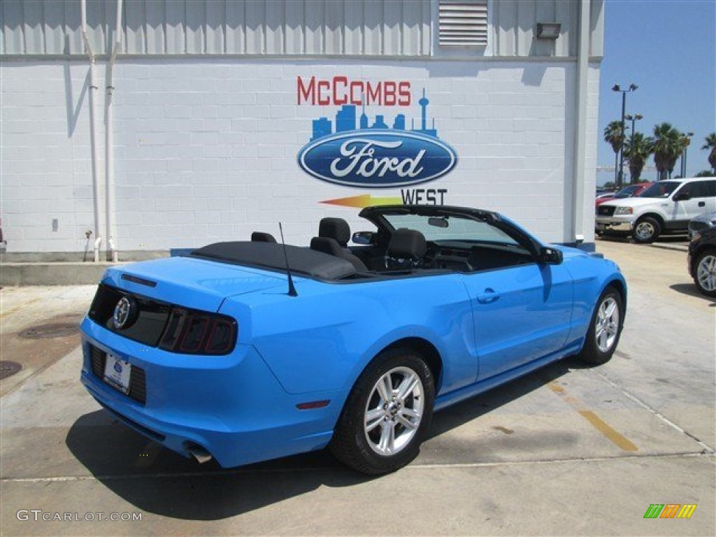 2013 Mustang V6 Convertible - Grabber Blue / Charcoal Black photo #10