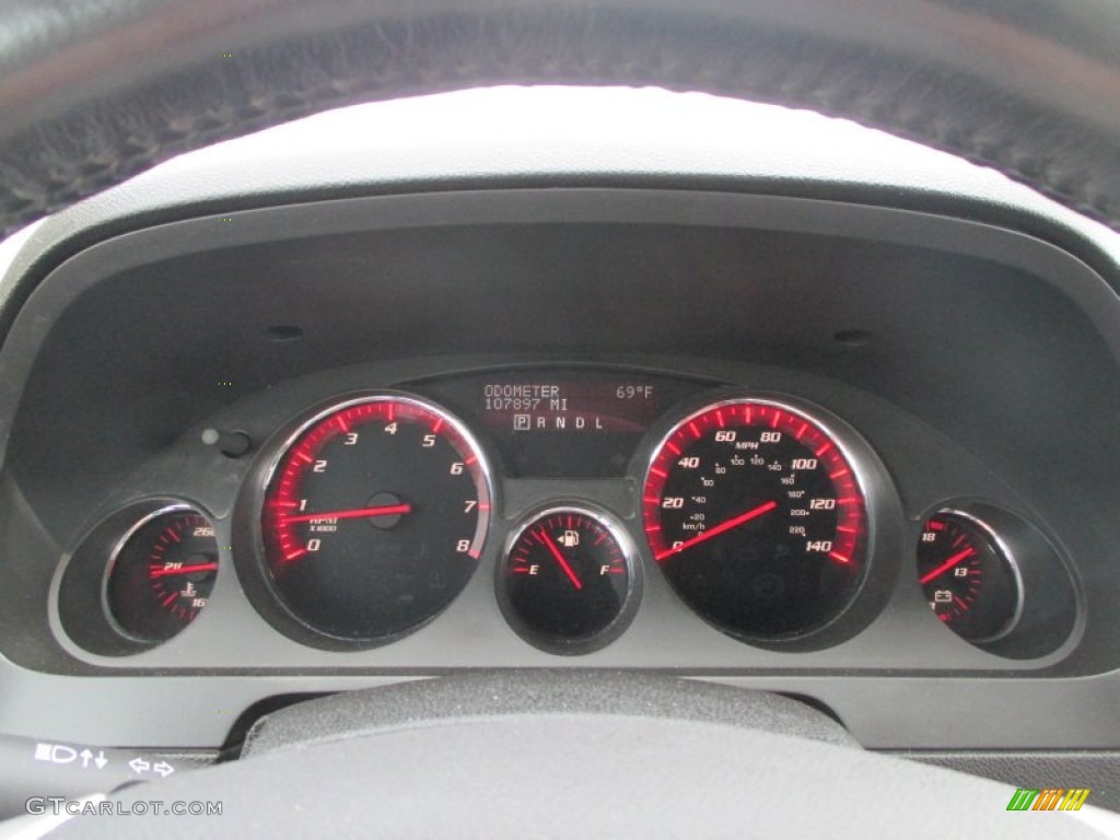 2008 GMC Acadia SLT AWD Gauges Photo #94353189
