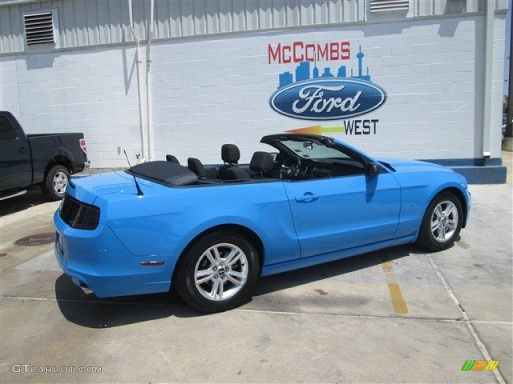 2013 Mustang V6 Convertible - Grabber Blue / Charcoal Black photo #11