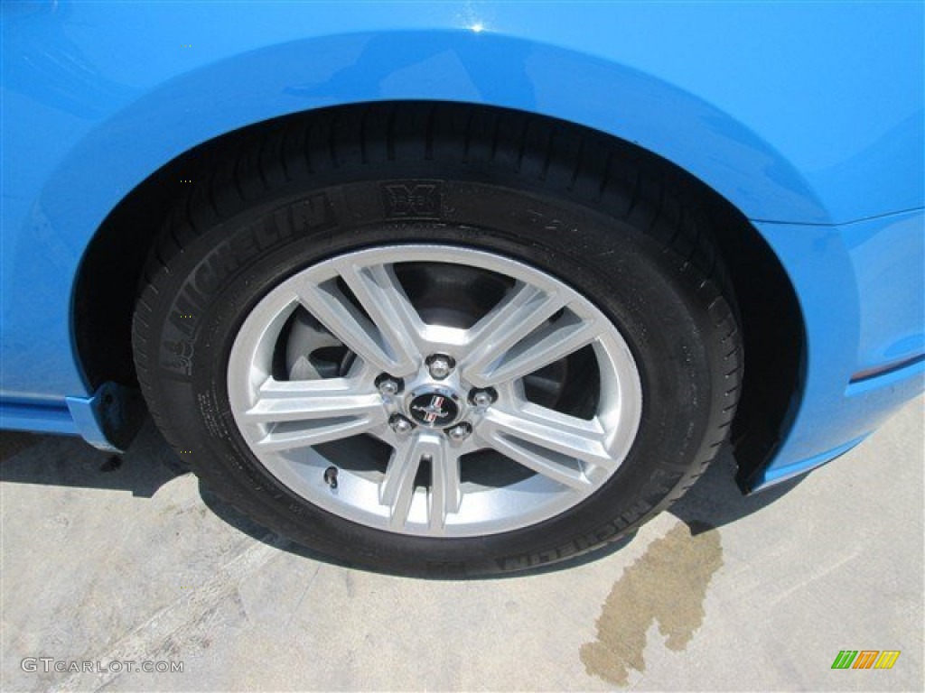 2013 Mustang V6 Convertible - Grabber Blue / Charcoal Black photo #14