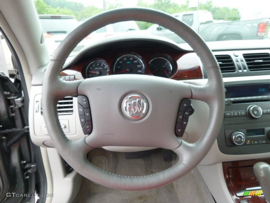 2007 Buick Lucerne CXL Titanium Gray Steering Wheel Photo #94354497