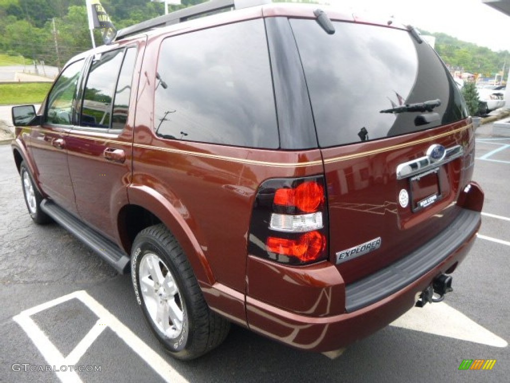 2009 Explorer XLT 4x4 - Dark Copper Metallic / Camel photo #3