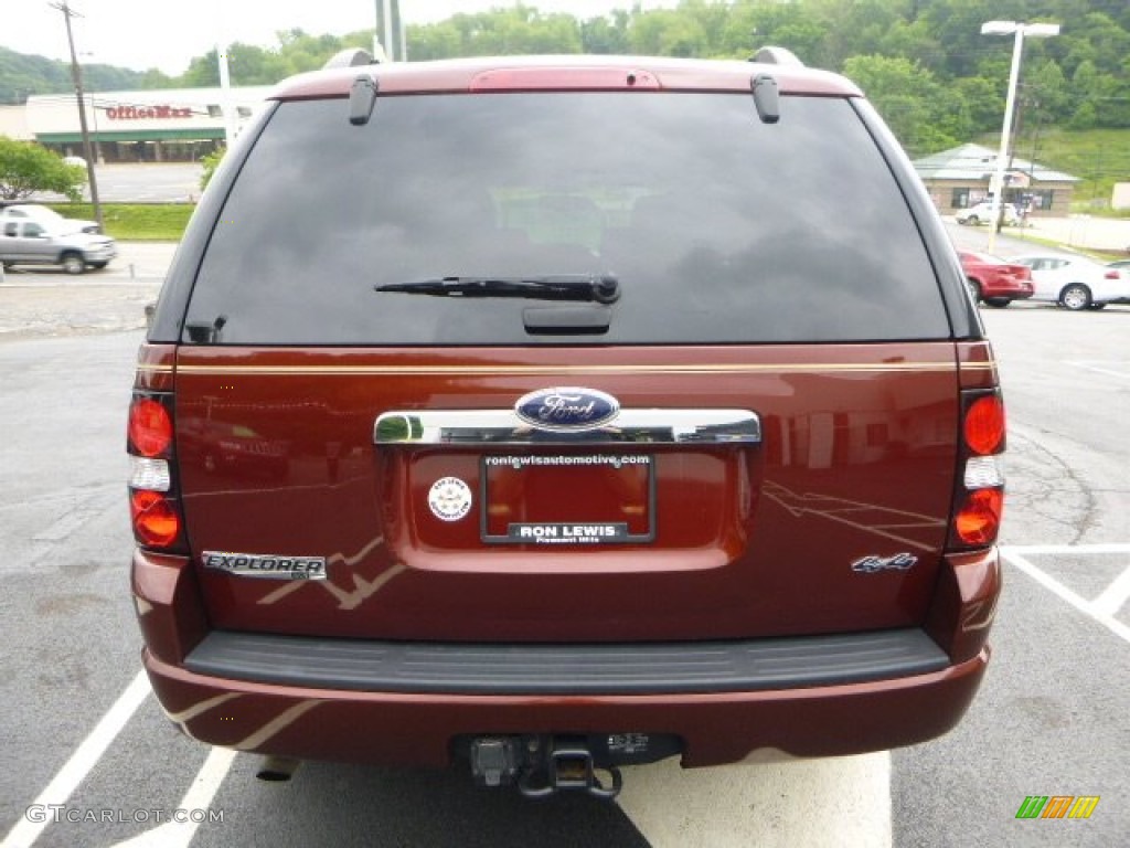 2009 Explorer XLT 4x4 - Dark Copper Metallic / Camel photo #4