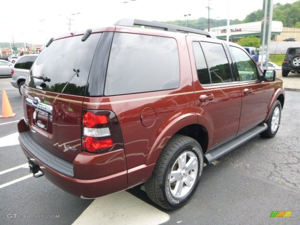 2009 Explorer XLT 4x4 - Dark Copper Metallic / Camel photo #5