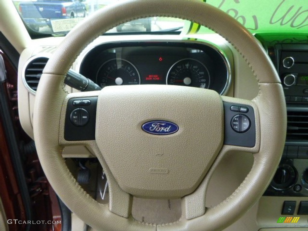 2009 Explorer XLT 4x4 - Dark Copper Metallic / Camel photo #17