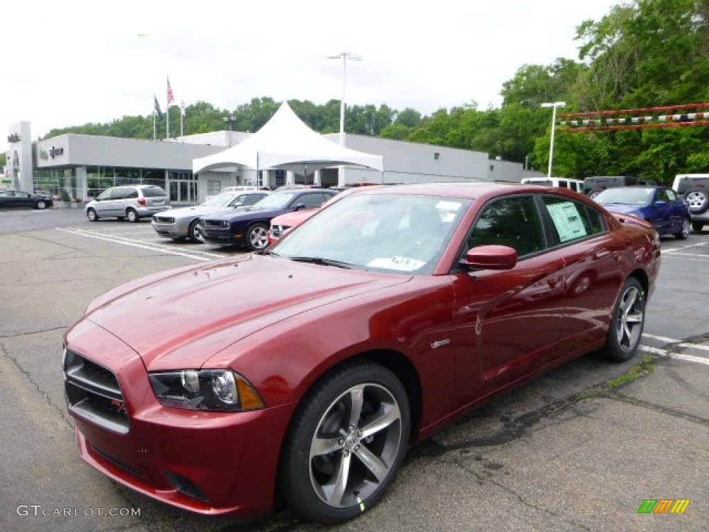 2014 Charger R/T Plus 100th Anniversary Edition - High Octane Red Pearl / Anniversary Black/Foundry Black with Cloud Overprint photo #1
