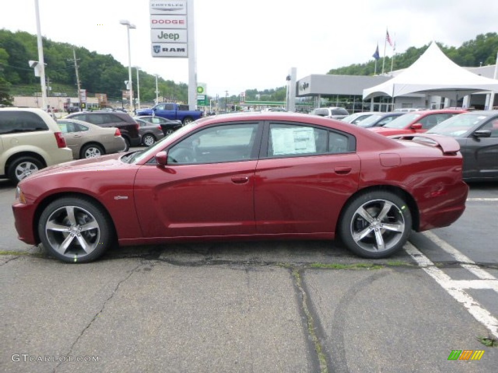 2014 Charger R/T Plus 100th Anniversary Edition - High Octane Red Pearl / Anniversary Black/Foundry Black with Cloud Overprint photo #2