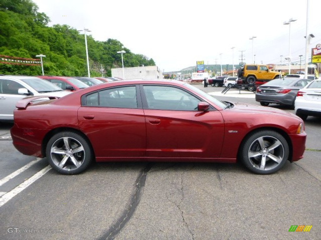 2014 Charger R/T Plus 100th Anniversary Edition - High Octane Red Pearl / Anniversary Black/Foundry Black with Cloud Overprint photo #6