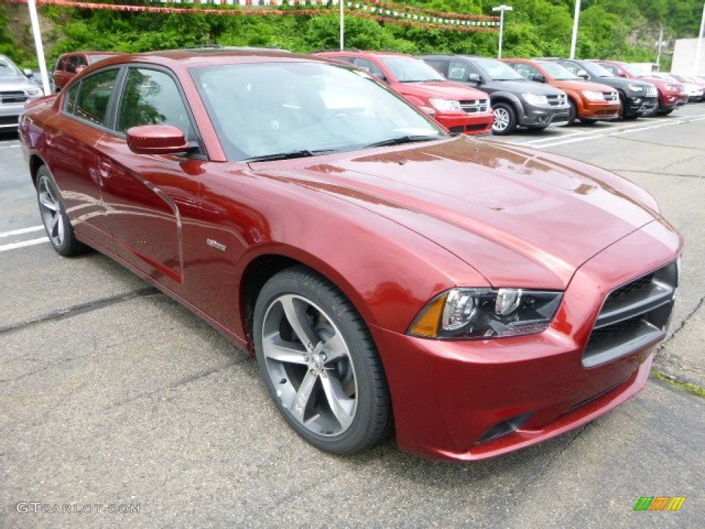 2014 Charger R/T Plus 100th Anniversary Edition - High Octane Red Pearl / Anniversary Black/Foundry Black with Cloud Overprint photo #7