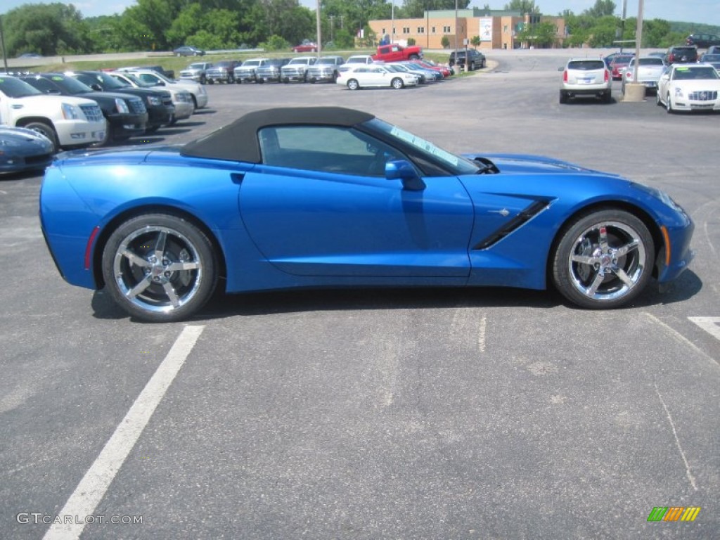 2014 Corvette Stingray Convertible - Laguna Blue Tintcoat / Jet Black photo #4