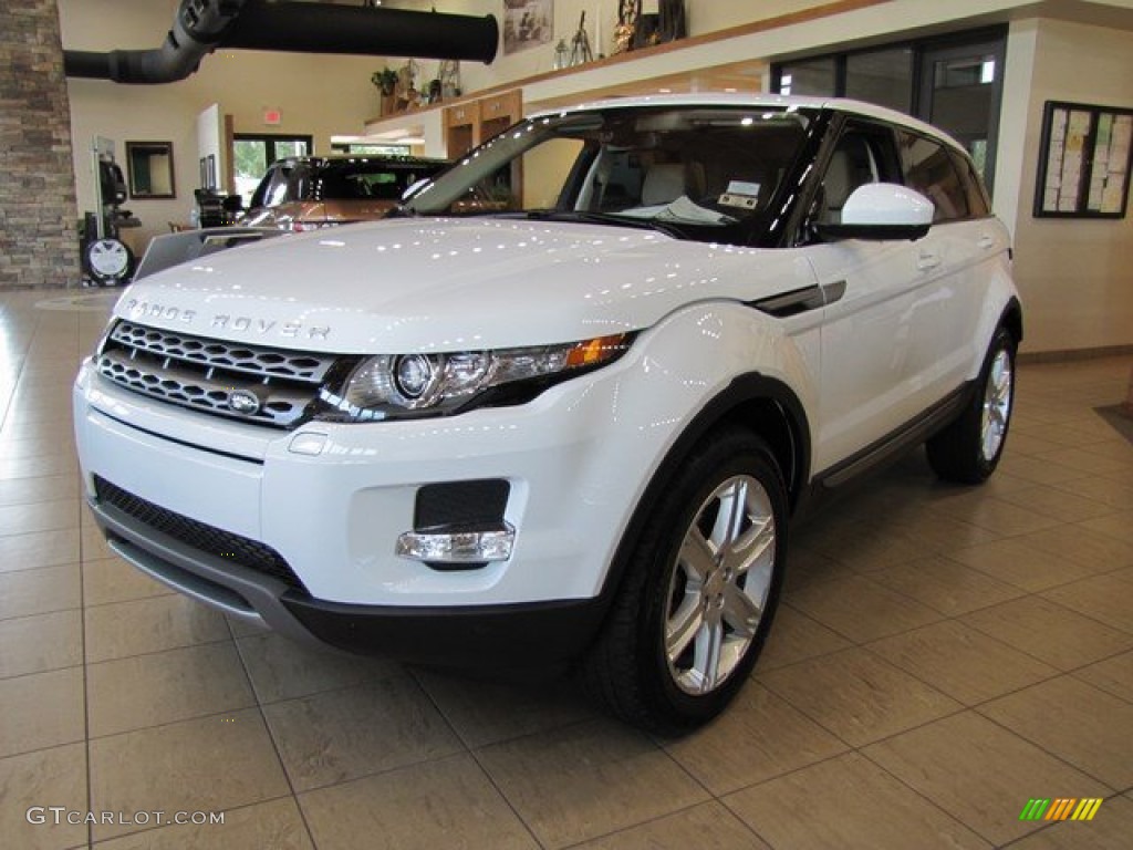 Fuji White 2014 Land Rover Range Rover Evoque Pure Exterior Photo #94362161