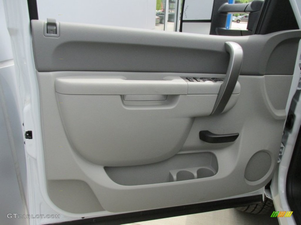 2014 Chevrolet Silverado 2500HD WT Crew Cab 4x4 Dark Titanium Door Panel Photo #94362371