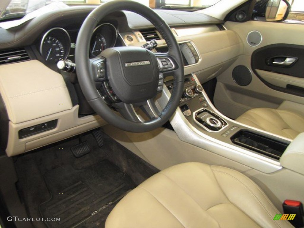 Almond/Espresso Interior 2014 Land Rover Range Rover Evoque Pure Photo #94362410