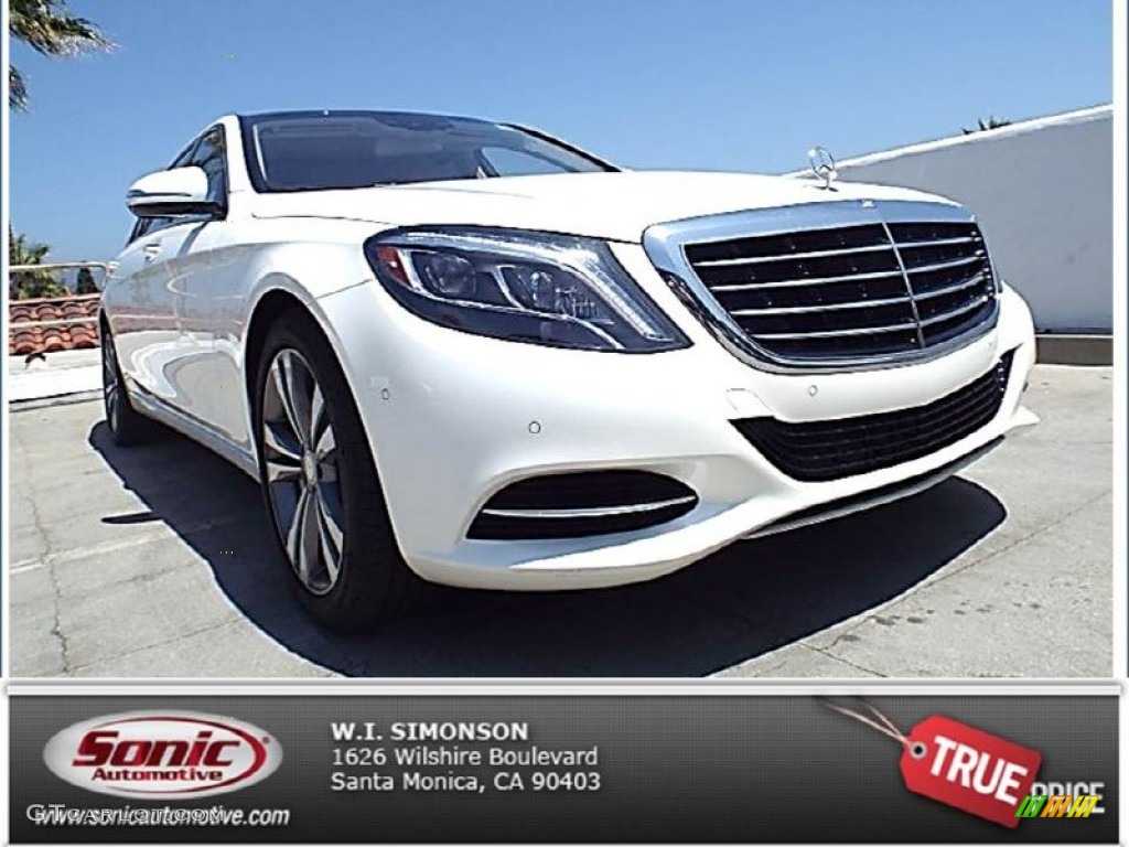 2014 S 550 Sedan - Diamond White Metallic / Silk Beige/Espresso Brown photo #1