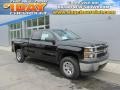 2014 Black Chevrolet Silverado 1500 WT Double Cab 4x4  photo #1