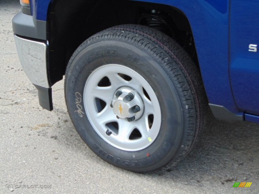 2014 Silverado 1500 WT Regular Cab 4x4 - Blue Topaz Metallic / Jet Black/Dark Ash photo #3