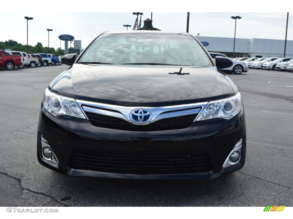 2014 Camry Hybrid XLE - Attitude Black Metallic / Ash photo #4
