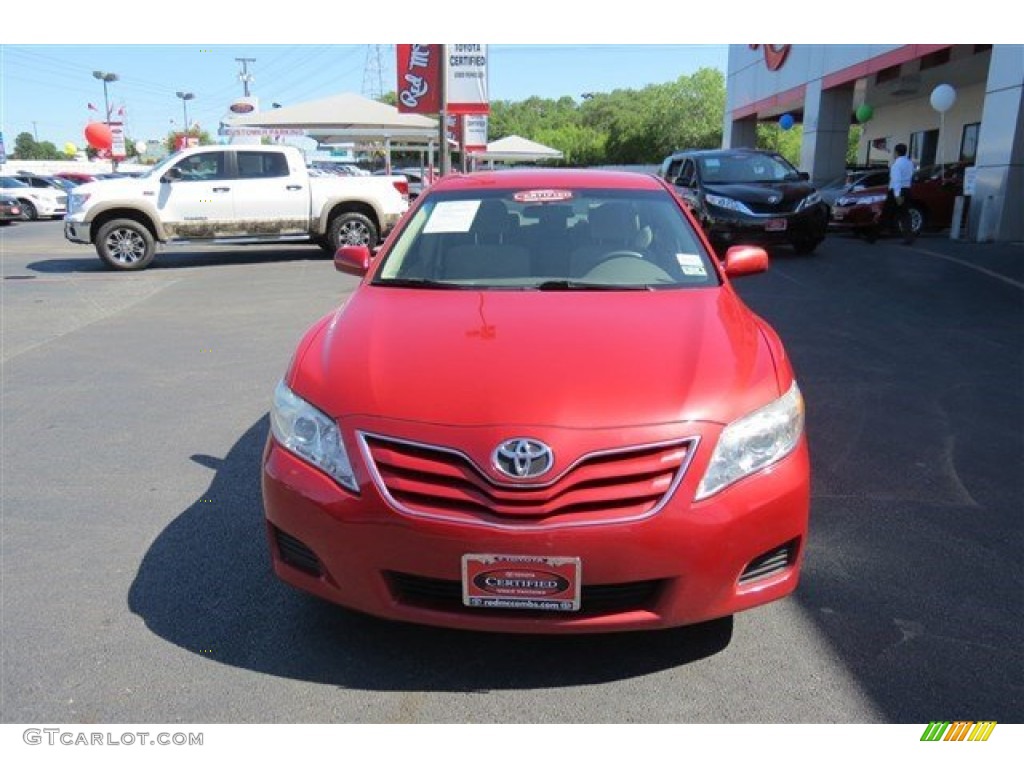 2010 Camry LE - Barcelona Red Metallic / Bisque photo #2